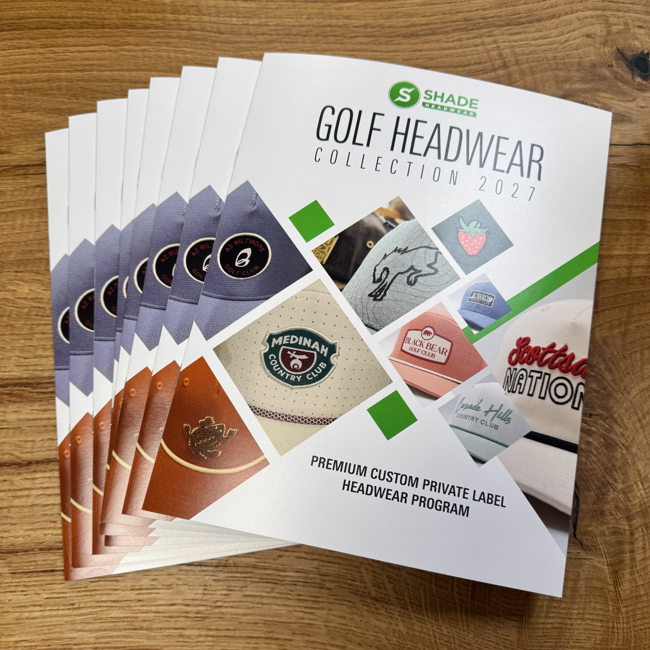 Shade Golf Catalogs Menu